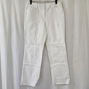 Ann Taylor Factory Curvy White Chino Pants Women’s Size 6P